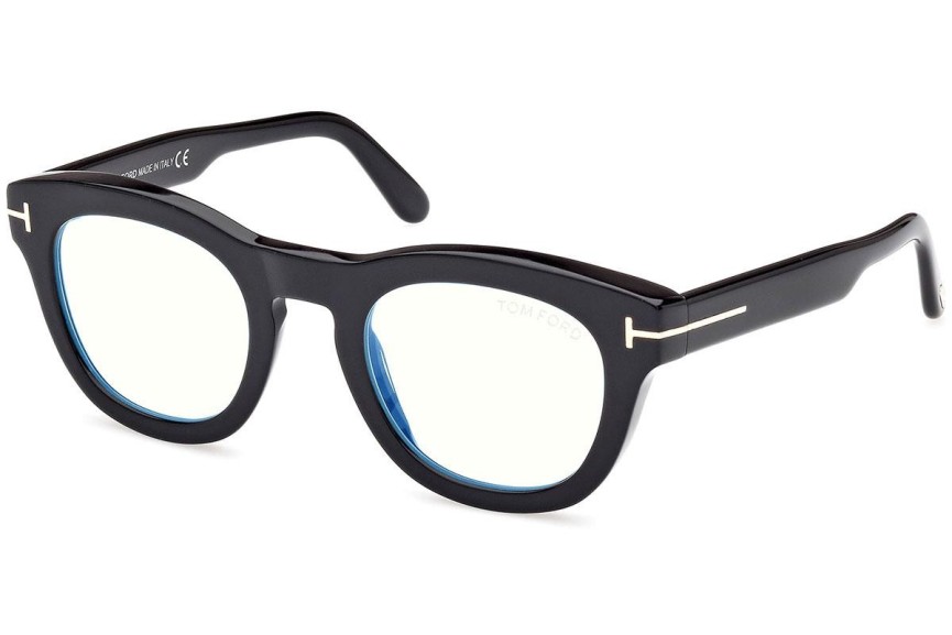 Okulary korekcyjne Tom Ford FT5873-B 001 Okrągłe Czarne