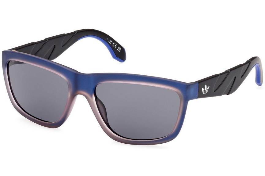 Okulary przeciwsłoneczne Adidas Originals OR0094 83A Kwadratowe Niebieskie