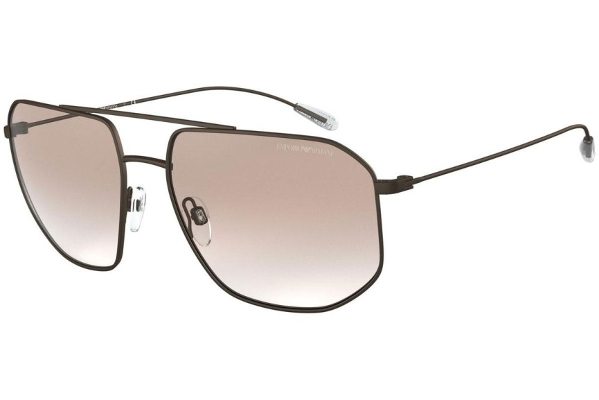 Okulary przeciwsłoneczne Emporio Armani EA2097 329813 Kwadratowe Brązowe