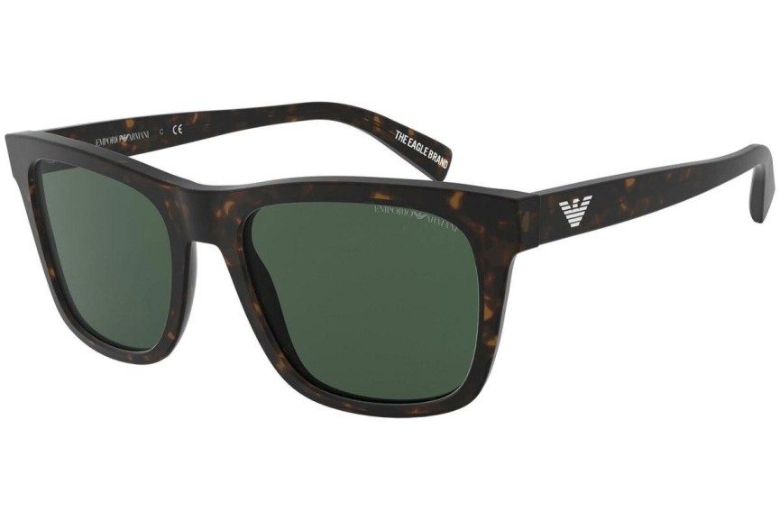 Okulary przeciwsłoneczne Emporio Armani EA4142 508971 Kwadratowe Havana