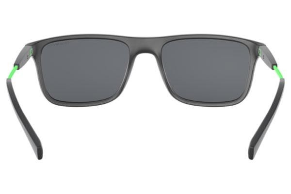 Okulary przeciwsłoneczne Emporio Armani EA4151 504287 Prostokątne Czarne