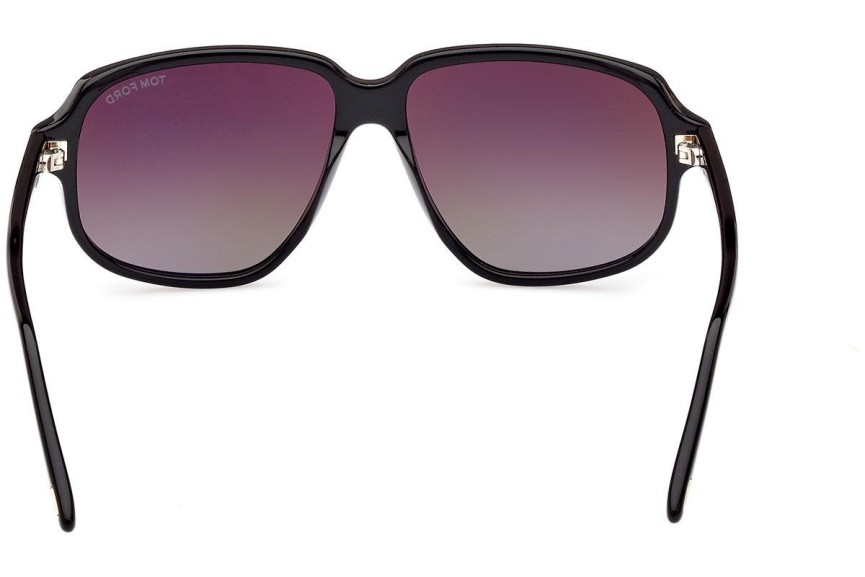 Okulary przeciwsłoneczne Tom Ford FT1024 01B Kwadratowe Czarne
