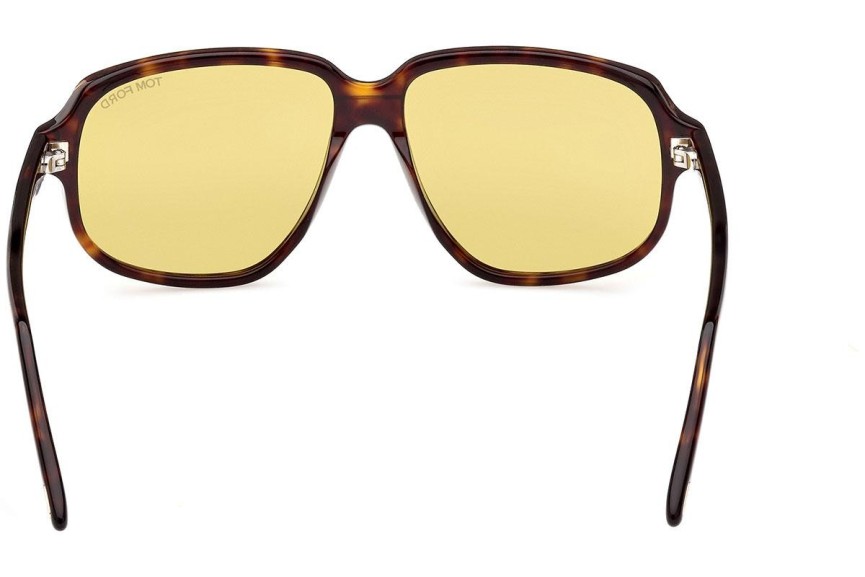 Okulary przeciwsłoneczne Tom Ford FT1024 52E Kwadratowe Havana