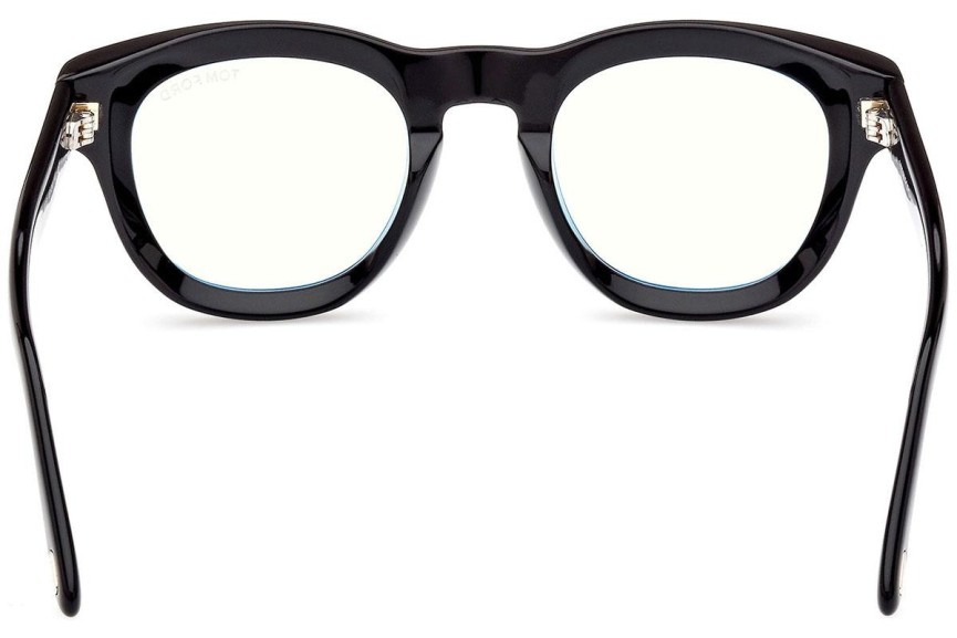 Okulary korekcyjne Tom Ford FT5873-B 001 Okrągłe Czarne