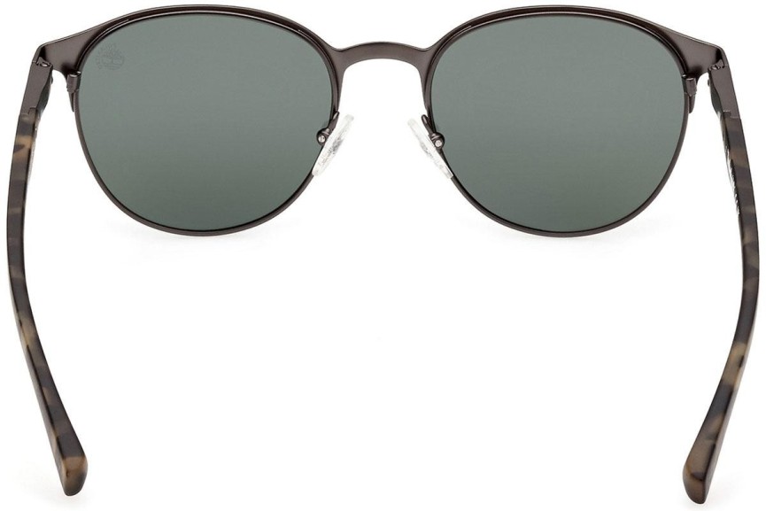 Okulary przeciwsłoneczne Timberland TB9313 13R Polarized Okrągłe Brązowe