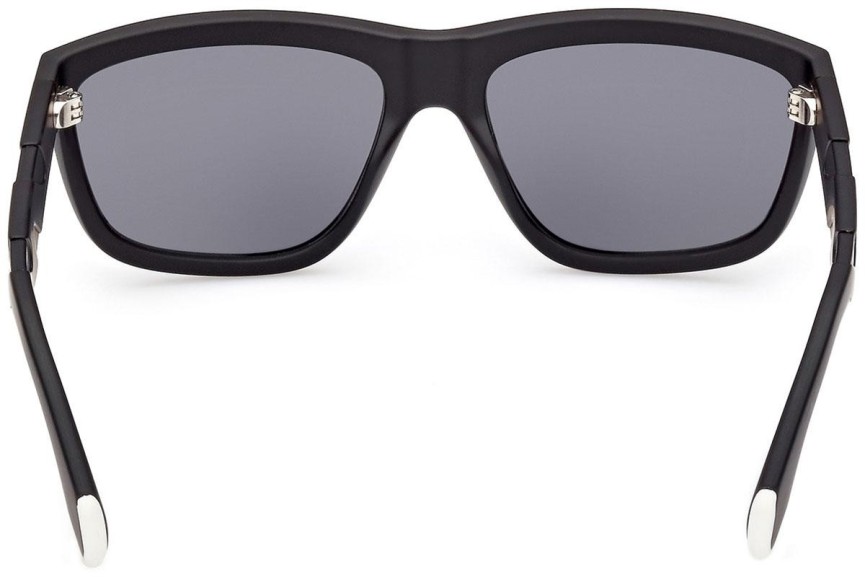 Okulary przeciwsłoneczne Adidas Originals OR0094 02A Kwadratowe Czarne