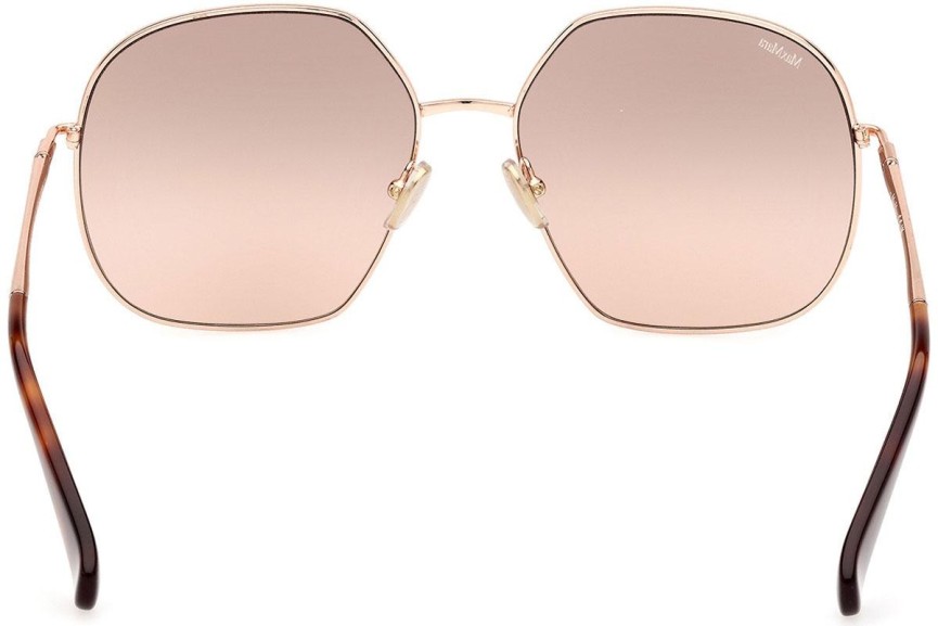 Okulary przeciwsłoneczne Max Mara MM0061 33G Okrągłe Złote
