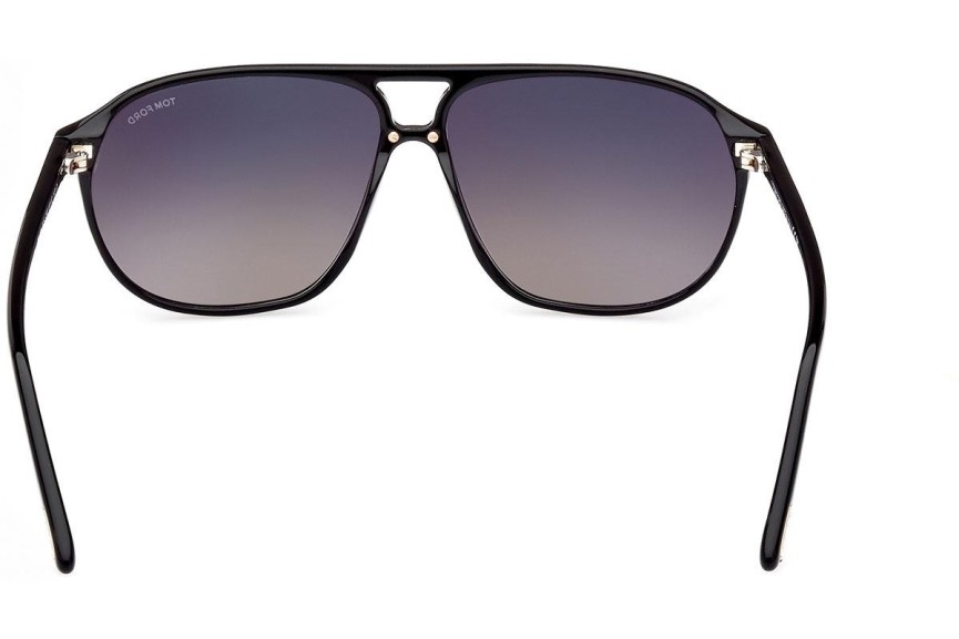 Okulary przeciwsłoneczne Tom Ford FT1026 01B Pilotki (Aviator) Czarne