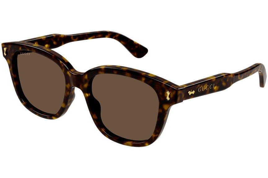 Okulary przeciwsłoneczne Gucci GG1264S 005 Okrągłe Havana