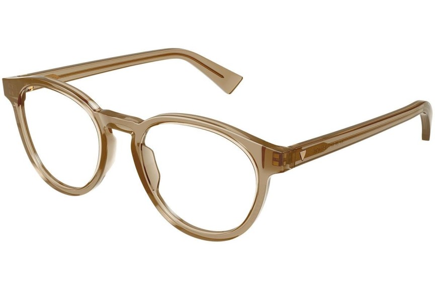 Okulary korekcyjne Bottega Veneta BV1225O 004 Okrągłe Brązowe