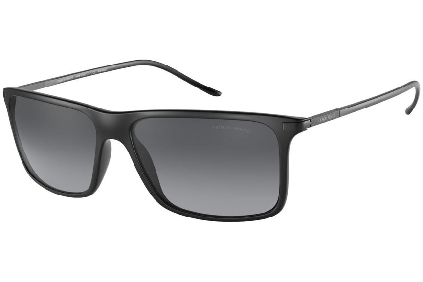 Okulary przeciwsłoneczne Giorgio Armani AR8034 5042T3 Polarized Kwadratowe Czarne