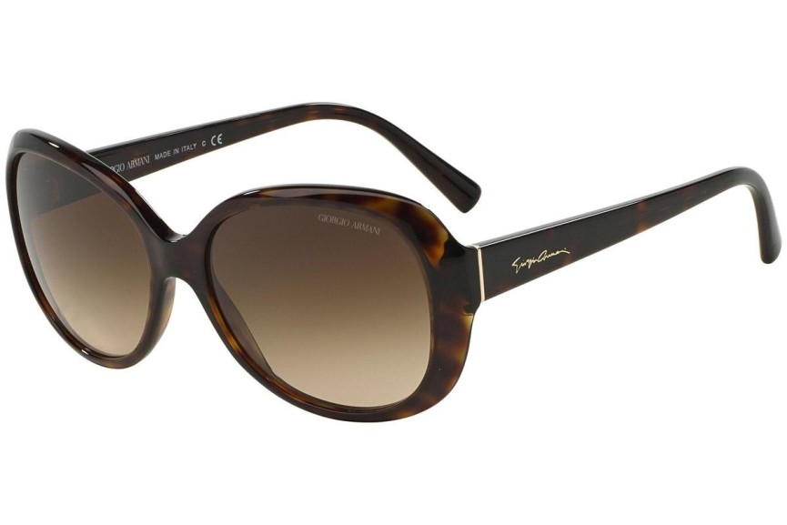 Okulary przeciwsłoneczne Giorgio Armani AR8047 502613 Oversize Brązowe