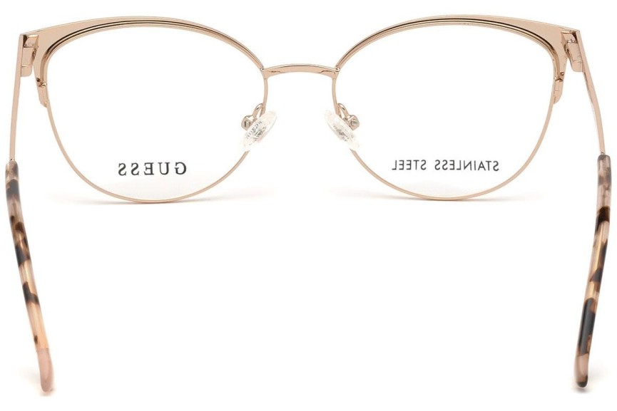 Okulary korekcyjne Guess GU2704 074 Kocie oczy Złote