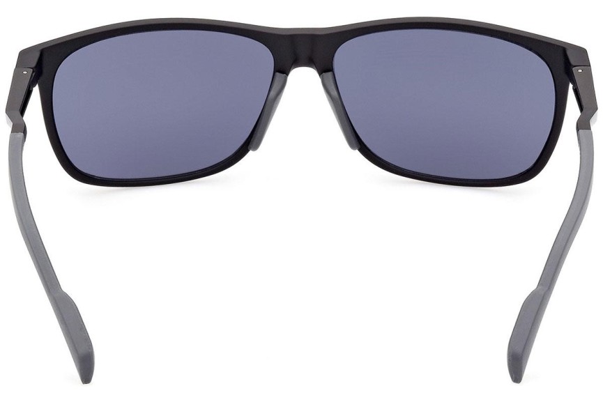 Okulary przeciwsłoneczne Adidas Sport SP0061 02A Prostokątne Czarne