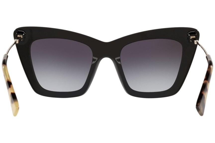Okulary przeciwsłoneczne Miu Miu MU01WS 1AB5D1 Kocie oczy Czarne