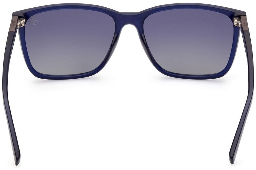 Okulary przeciwsłoneczne Timberland TB9280-H 91D Polarized Kwadratowe Niebieskie