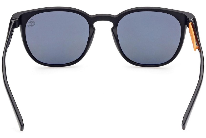 Okulary przeciwsłoneczne Timberland TB9274 02D Polarized Okrągłe Czarne
