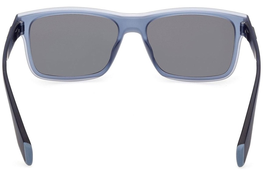 Okulary przeciwsłoneczne Adidas Originals OR0067 91X Prostokątne Niebieskie