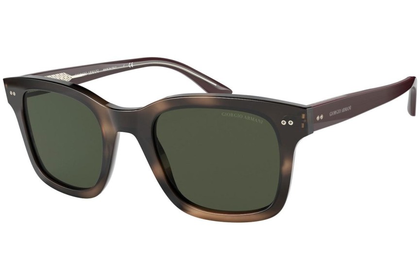 Okulary przeciwsłoneczne Giorgio Armani AR8138 573431 Kwadratowe Havana