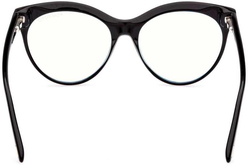 Okulary korekcyjne Tom Ford FT5827-B 001 Kocie oczy Czarne