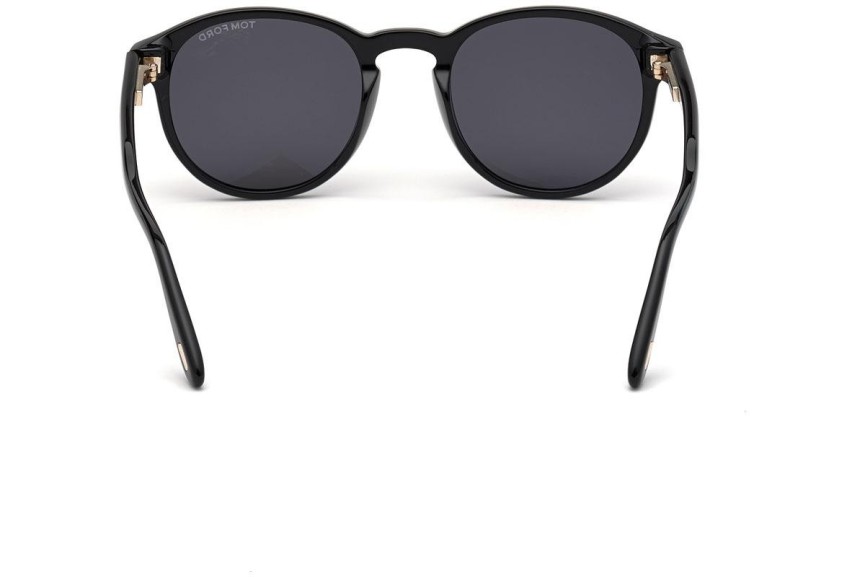 Okulary przeciwsłoneczne Tom Ford FT0834 01A Okrągłe Czarne