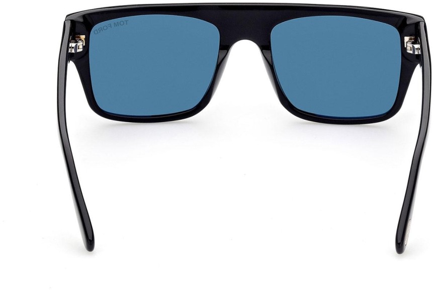 Okulary przeciwsłoneczne Tom Ford FT0907 01V Prostokątne Czarne