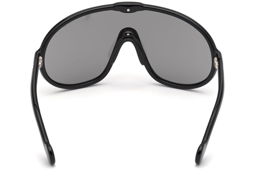 Okulary przeciwsłoneczne Moncler ML0184 01C Pojedyncze | Shield Czarne
