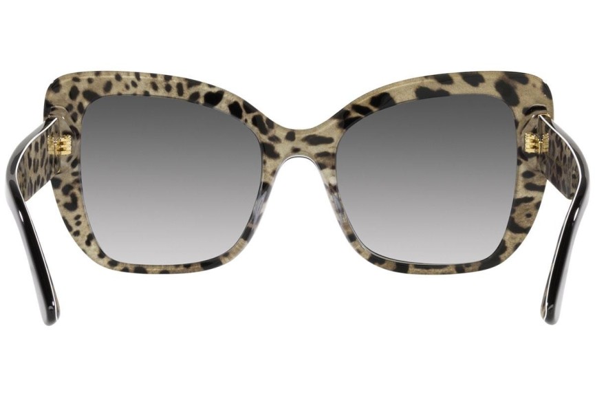 Okulary przeciwsłoneczne Dolce & Gabbana DG4348 32998G Kocie oczy Czarne
