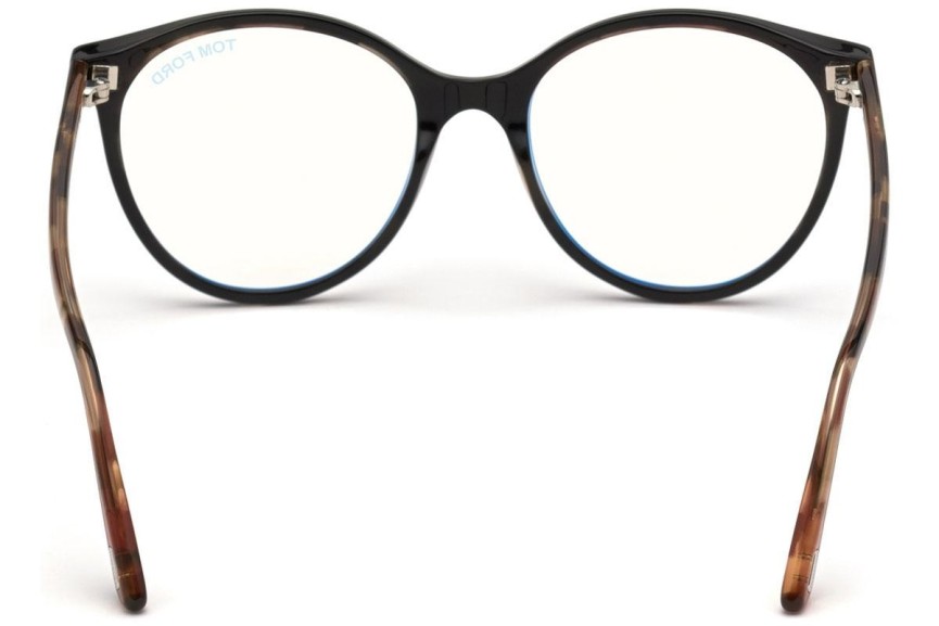 Okulary korekcyjne Tom Ford FT5742-B 005 Okrągłe Czarne