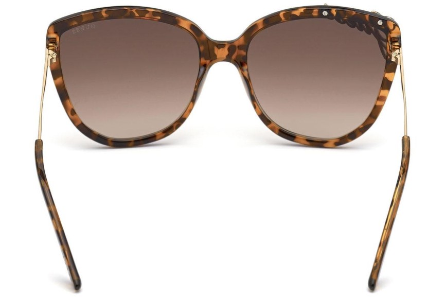 Okulary przeciwsłoneczne Guess GU7740 52F Kocie oczy Havana