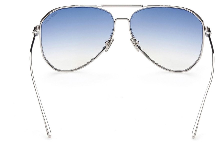 Okulary przeciwsłoneczne Tom Ford FT0853 16W Pilotki (Aviator) Srebrne