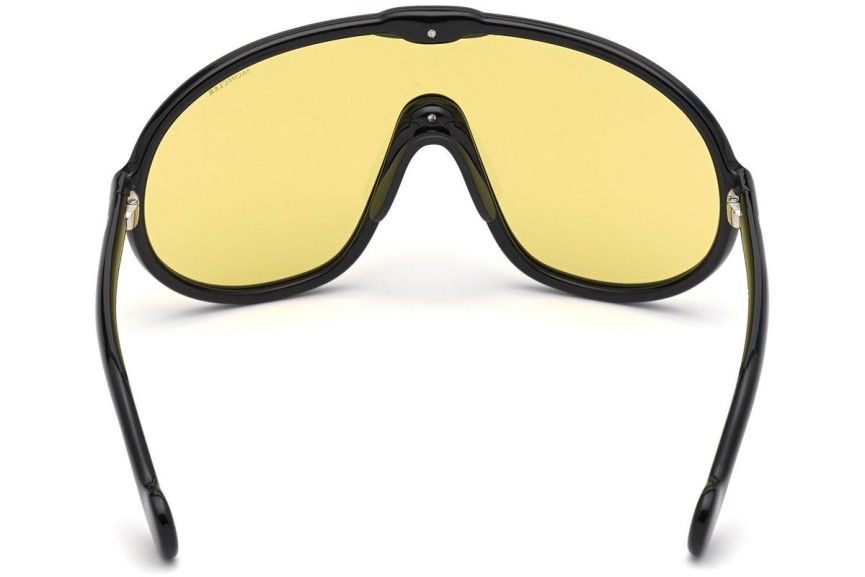 Okulary przeciwsłoneczne Moncler ML0184 01E Pojedyncze | Shield Czarne