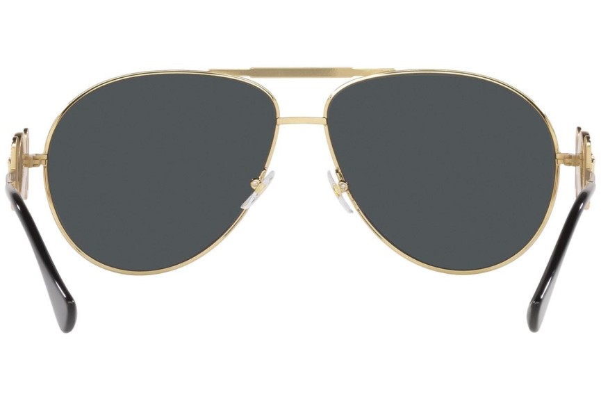 Okulary przeciwsłoneczne Versace VE2249 100287 Pilotki (Aviator) Złote