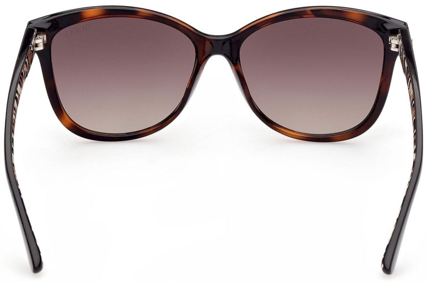 Okulary przeciwsłoneczne Guess GU7828 52F Kwadratowe Havana