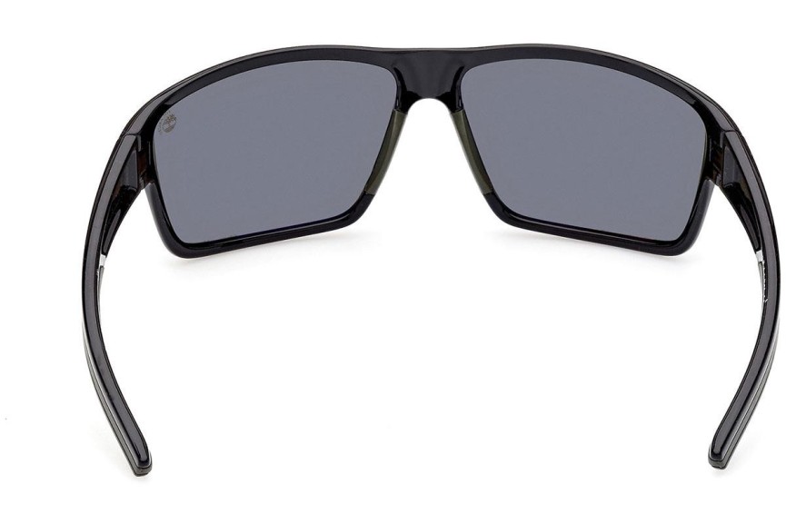 Okulary przeciwsłoneczne Timberland TB9277 01R Polarized Prostokątne Czarne