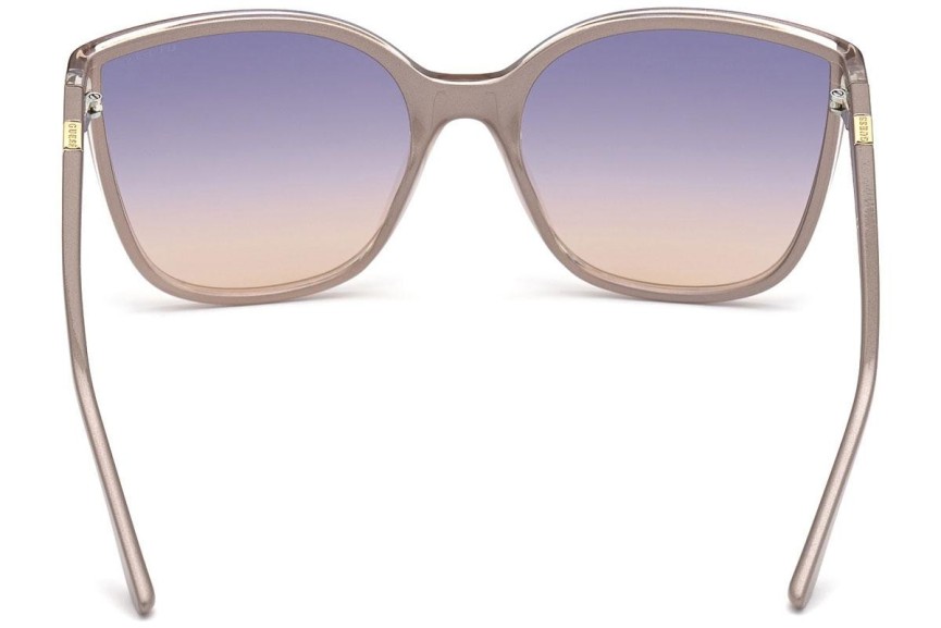 Okulary przeciwsłoneczne Guess GU7748 57X Kwadratowe Beżowe