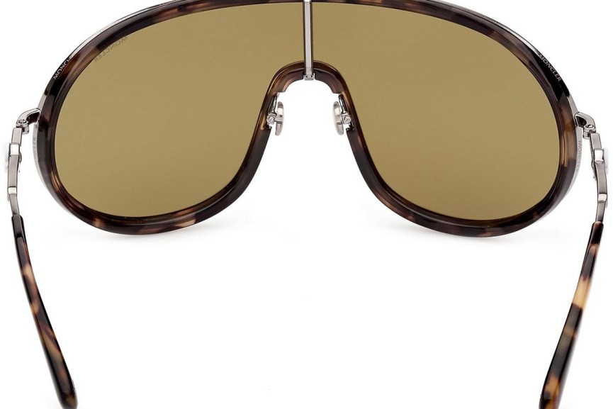 Okulary przeciwsłoneczne Moncler ML0222 55N Pojedyncze | Shield Havana