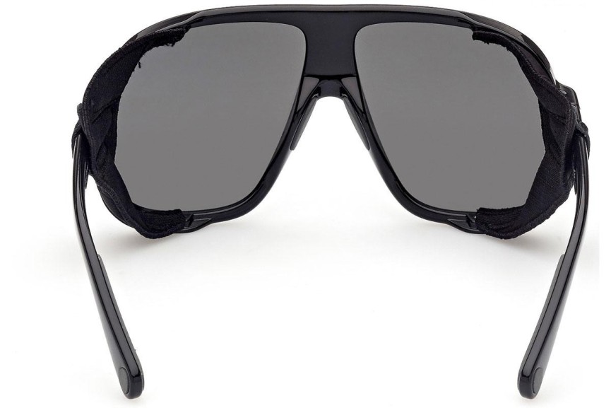 Okulary przeciwsłoneczne Moncler ML0206 05C Pilotki (Aviator) Czarne