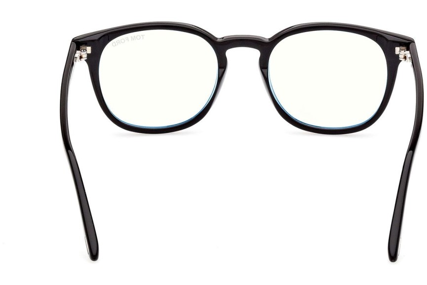 Okulary korekcyjne Tom Ford FT5819-B 001 Okrągłe Czarne