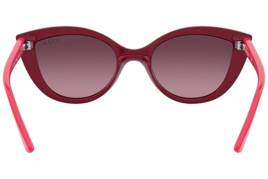 Okulary przeciwsłoneczne Vogue VJ2003 27768D Kocie oczy Czerwone