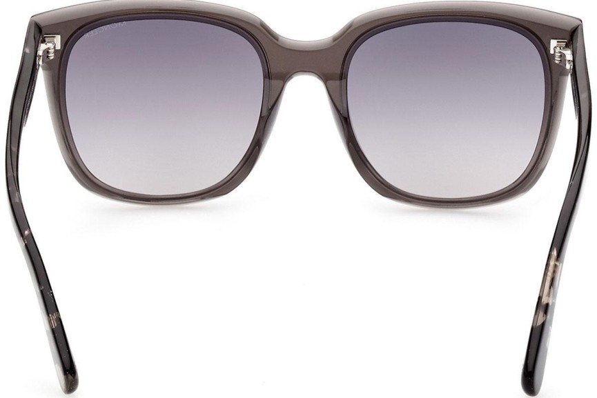 Okulary przeciwsłoneczne Moncler ML0198 05B Kwadratowe Czarne
