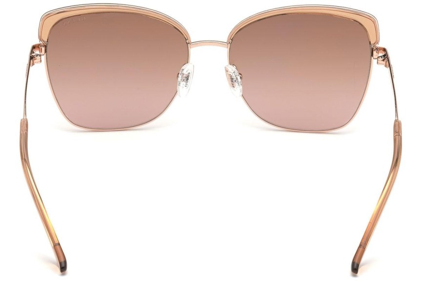 Okulary przeciwsłoneczne Guess GU7738 57G Kocie oczy Beżowe