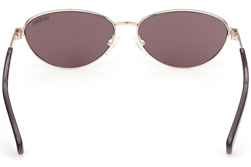 Okulary przeciwsłoneczne Guess GU8230 33E Owalne Złote