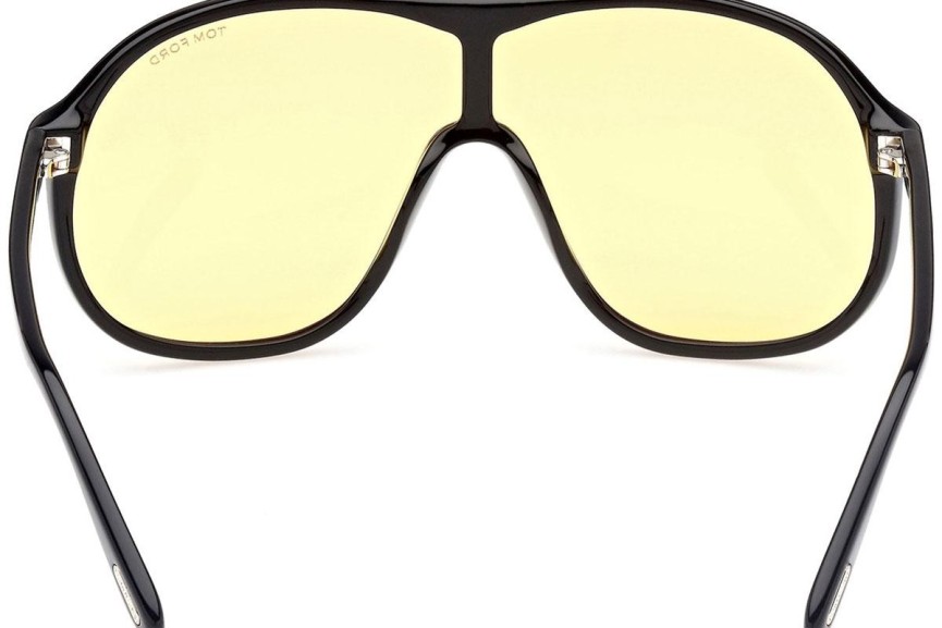 Okulary przeciwsłoneczne Tom Ford FT0964 01E Pojedyncze | Shield Czarne