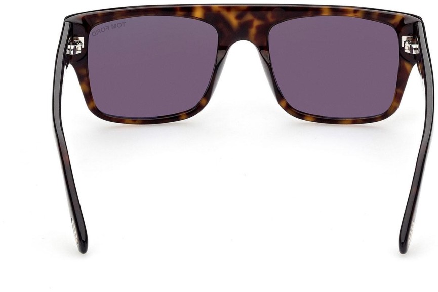Okulary przeciwsłoneczne Tom Ford FT0907 52E Prostokątne Havana