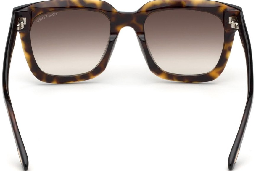 Okulary przeciwsłoneczne Tom Ford Sari FT0690 52F Kwadratowe Havana