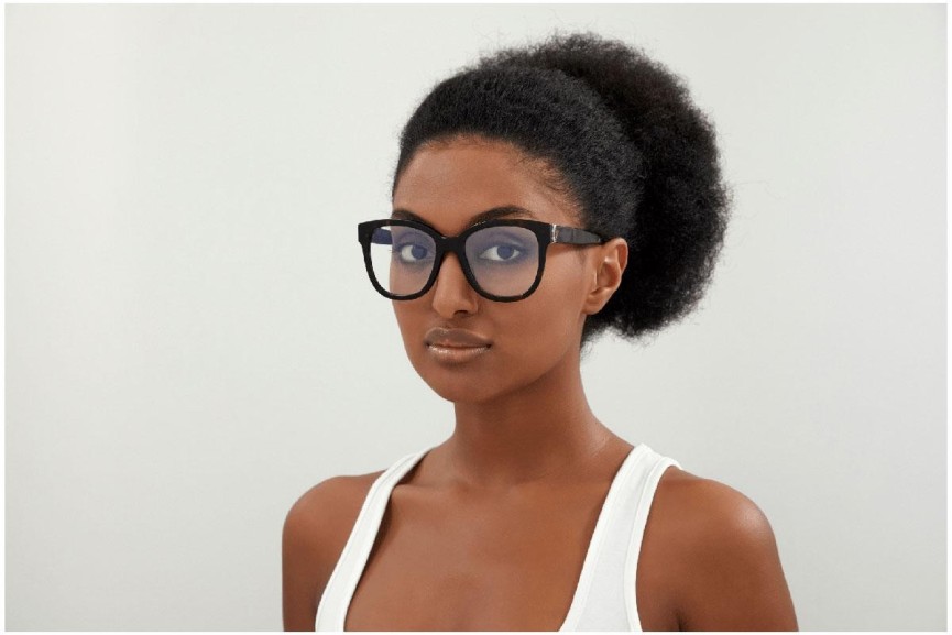 Okulary korekcyjne Saint Laurent SLM97 004 Kwadratowe Havana