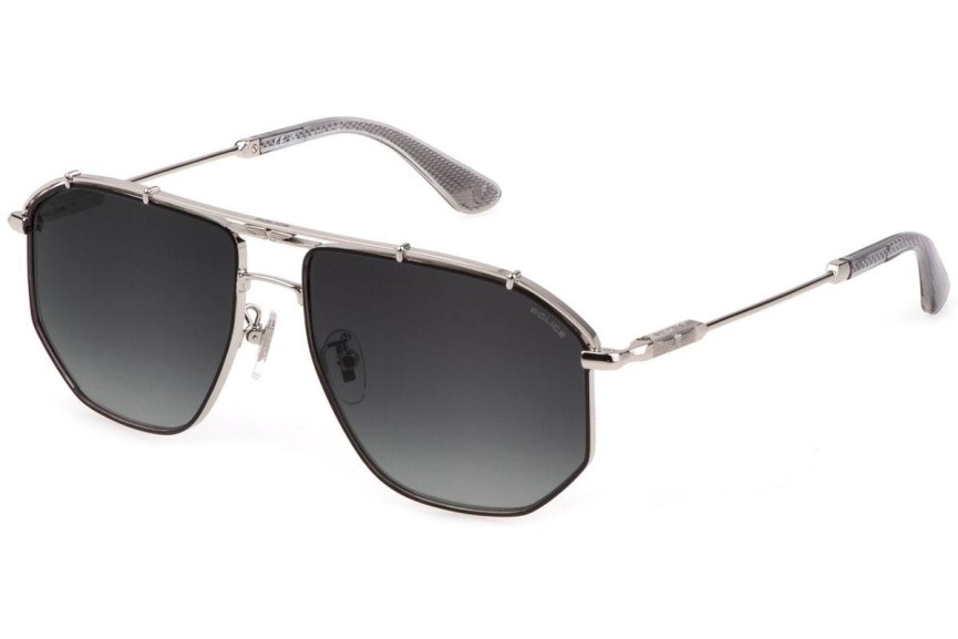 Okulary przeciwsłoneczne Police Horizon 5 SPLL17 0K07 Pilotki (Aviator) Srebrne