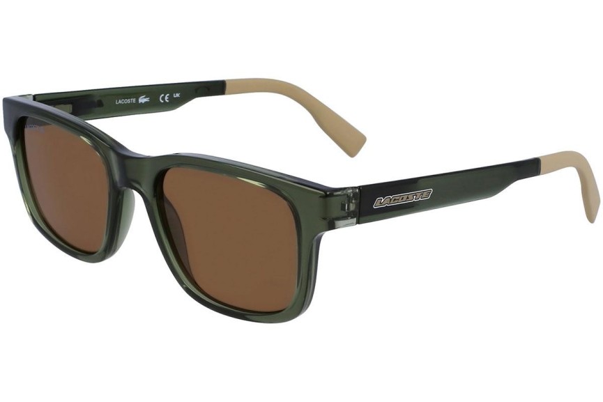 Okulary przeciwsłoneczne Lacoste L3656S 317 Prostokątne Zielone
