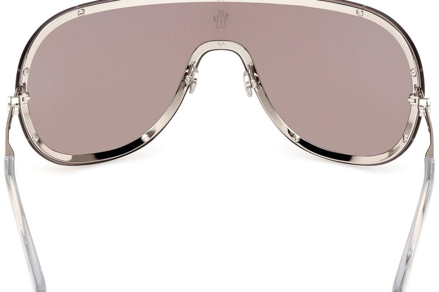 Solbriller Moncler ML0256 16C Enkelt lense | Shield Grå